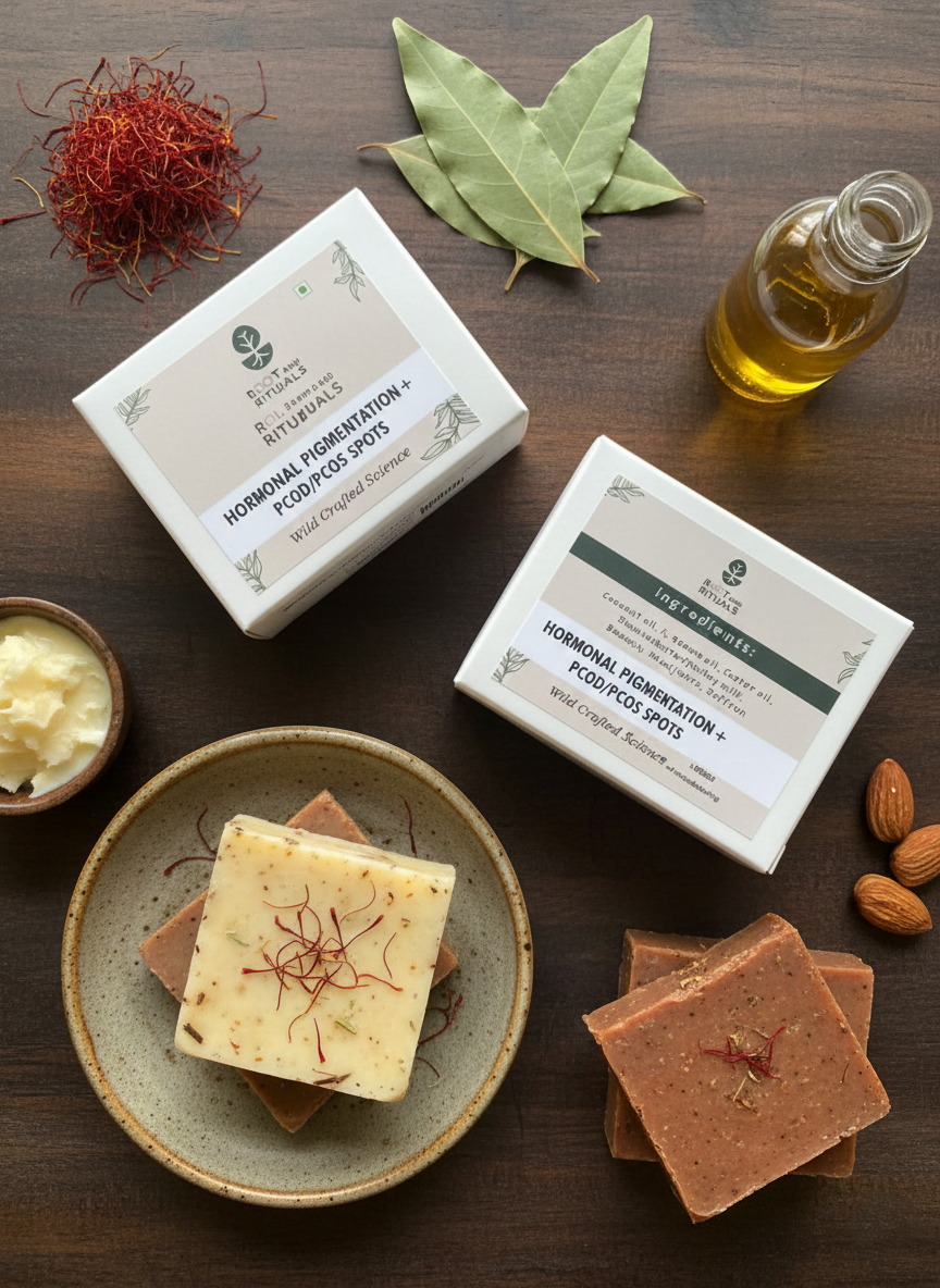 Hormonal Pigmentation Soap for PCOD/PCOS – Pure Ritual Bar