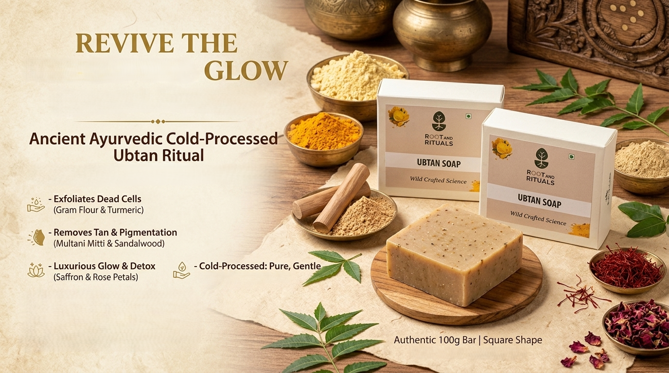 Ubtan Soap – Pure Glowing Ritual Bar