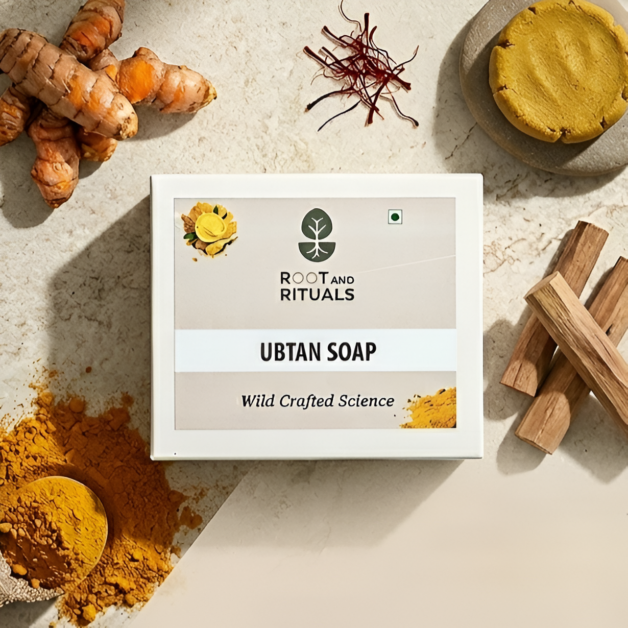 Ubtan Soap – Pure Glowing Ritual Bar - 110gm